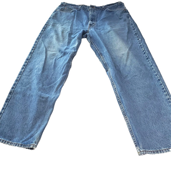 Vintage Levis 550 Jeans Relaxed Fit 40X30 100% Cotton Made in USA Blue Denim - Picture 1 of 8